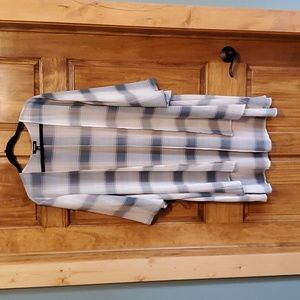 EUC Torrid Plaid High Low Gauze Kimono Size 3/4 3X 4X